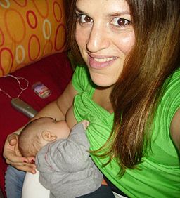 Breastfeeding selfie